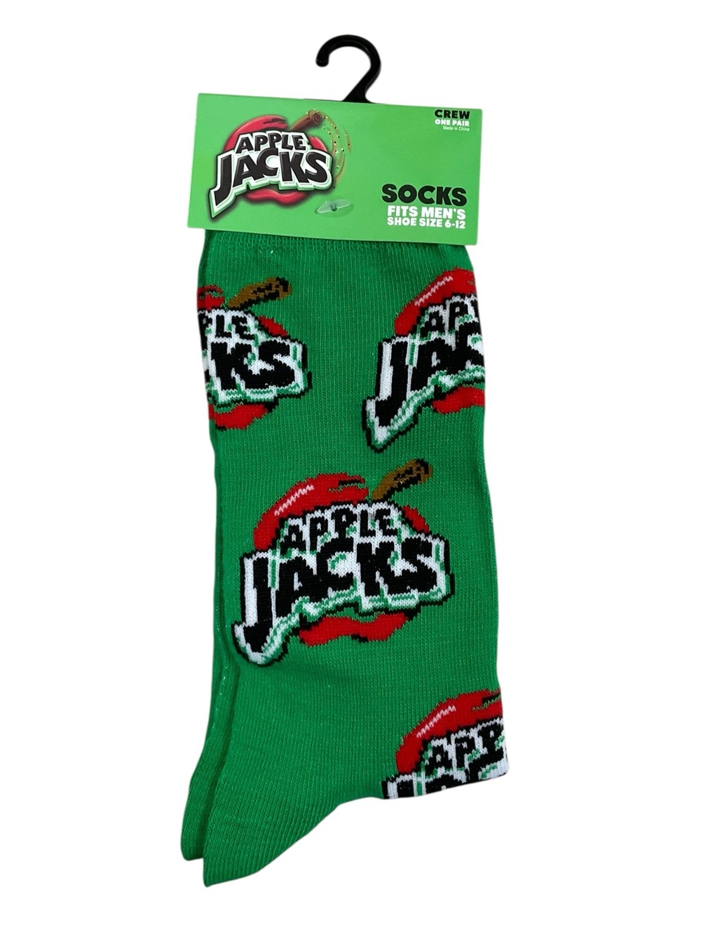 Odd Sox Kellogg’s Apple Jacks Cereal Men’s Crew Socks Size 6-12 NWT